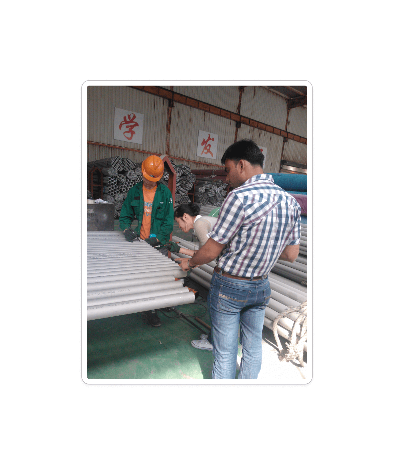 Stainless Steel Seamless Pipe A312 TP310S order  for a USA customer