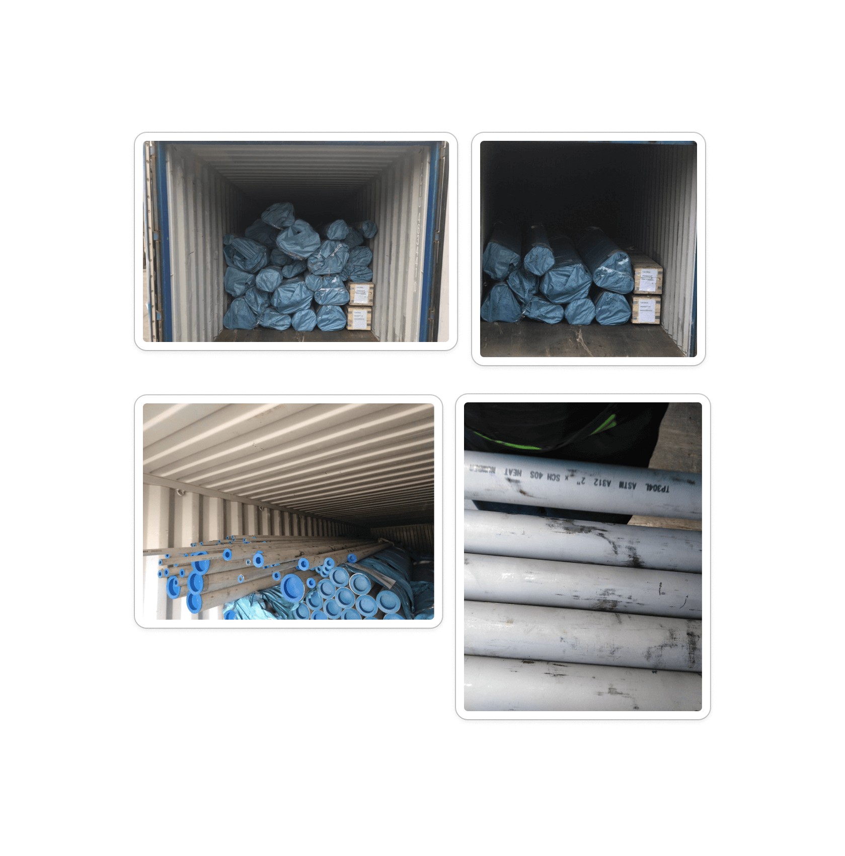 Stainless Steel A312 304&316L AP Pipe, A269 304&316L BA Tube  2 containers order for a Mexican customer