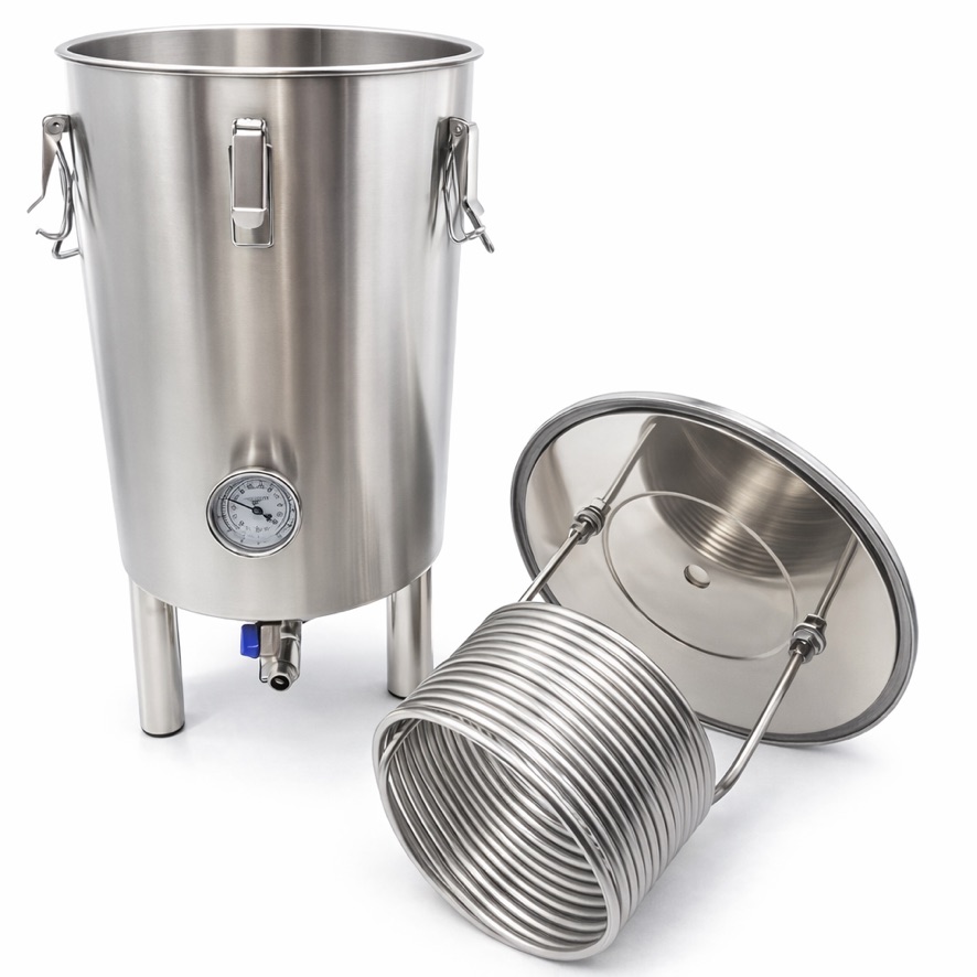 Coil-Based Fermentation System with Cooling